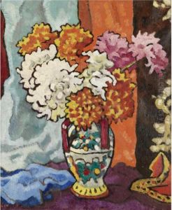 Vase De Dahlias by Louis Valtat