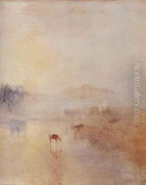 Norham Castle with sunrise, detail - view 1