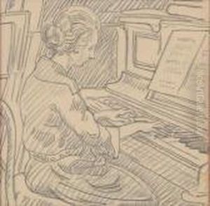 Femme Au Piano by Louis Valtat
