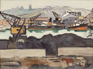 Les Quais A Rouen, Circa 1930 by Louis Valtat