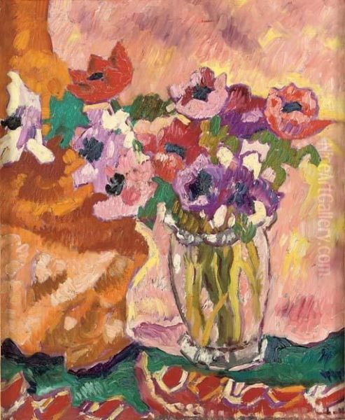 Vase Cristal, Anemones - view 1