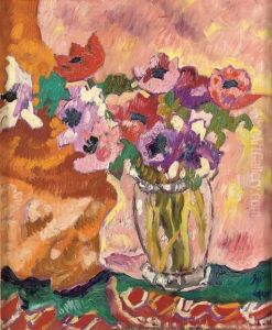 Vase Cristal, Anemones by Louis Valtat