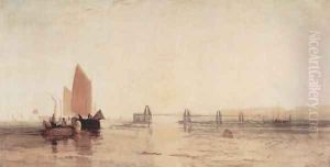 The chain jetty of Brighton by Joseph Mallord William Turner