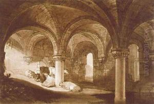 The Crypt of Kirkstall Abbey, from the Liber Studiorum, 1812 by Joseph Mallord William Turner