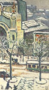 L'avenue De Wagram Enneigee by Louis Valtat