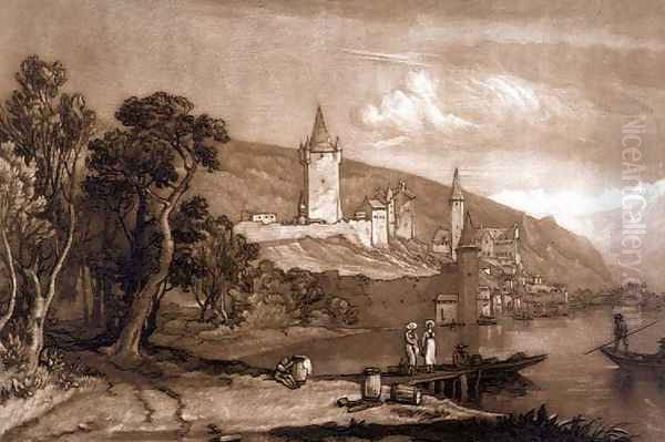 The Town of Thun, from the Liber Studiorum, engraved by Thomas Hodgetts, 1816 - view 1