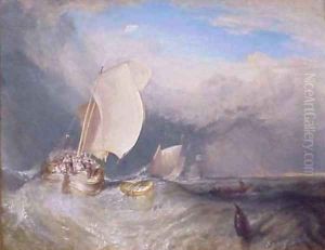 Fishing Boats with Huckster Bargaining for Fish by Joseph Mallord William Turner