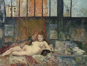 L'atelier Or Nu Dans L'atelier by Louis Valtat