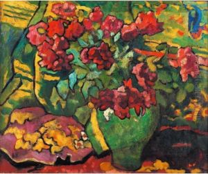 Cruche Verte, Roses Rouges Cruche Verte, Roses Rouges