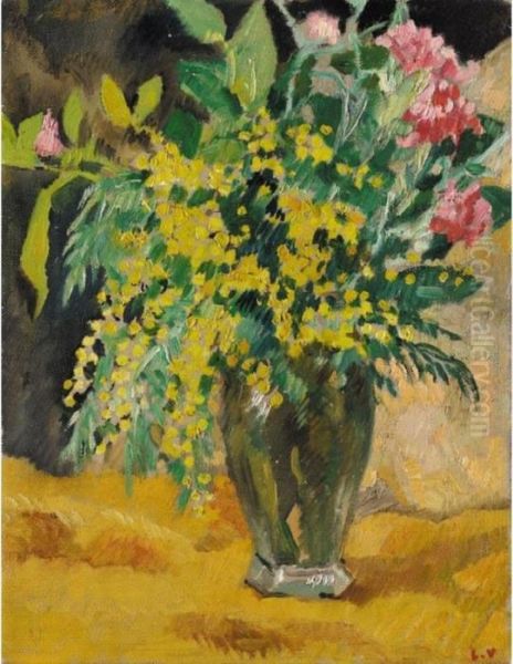 Vase Cristal Au Mimosa - view 1