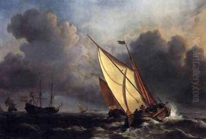 Dutch Fishing Boats in a Storm by Joseph Mallord William Turner