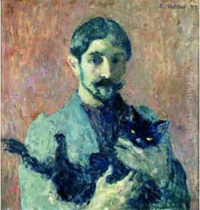 Autoportrait Au Chat (1899)