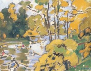 Le Lac De Bois De Boulogne by Louis Valtat