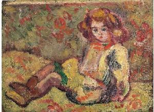 L'enfant A La Blouse Brodee Rouge L'enfant A La Blouse Brodee Rouge