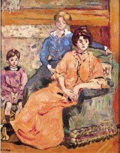 La Robe Rose (la Famille De L'artiste) by Louis Valtat