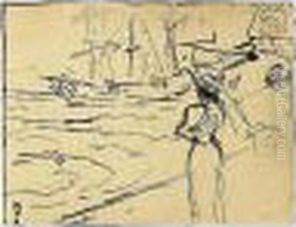 The Present Work Was Probably Executed In 1894 When The Artist Travelled To England. - view 1