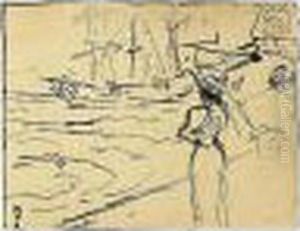 The Present Work Was Probably Executed In 1894 When The Artist Travelled To England. by Louis Valtat