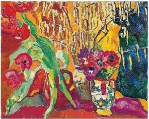 Vase Tulipes Et Vase Anemones by Louis Valtat
