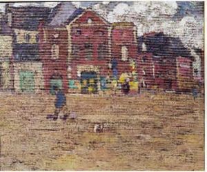 Bernoy, La Place De L'abbatiale 1894