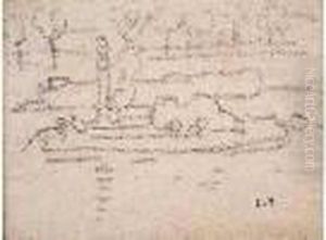 Bateau Sur La Seine, Circa 1920