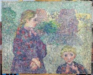 Deux Enfants Sur Une Place by Louis Valtat