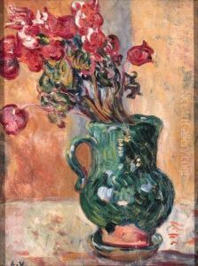 Nature Morte Avec Tulipes by Louis Valtat