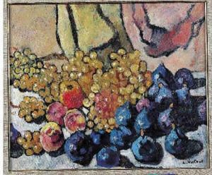 Nature Morte Aux Figues, Raisins, Et Pommes by Louis Valtat