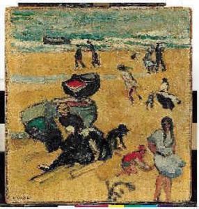 Plage A Asnelle, 1913. by Louis Valtat