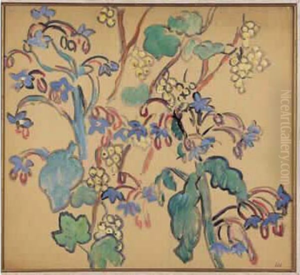 Fleurs Et Branches De Raisin - view 1