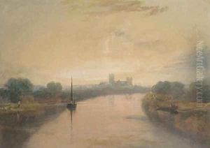 On the River Ouse, with a view of York Minster in the distance On the River Ouse, with a view of York Minster in the distance
