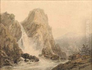 A Waterfall by Joseph Mallord William Turner