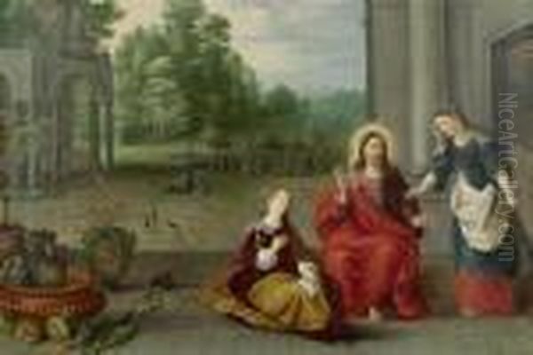 Christ With Mary And Martha - view 1