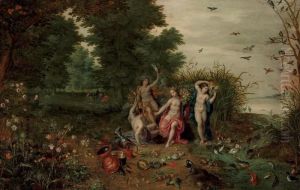 An Allegory Of The Four Elements by Hendrik van Balen