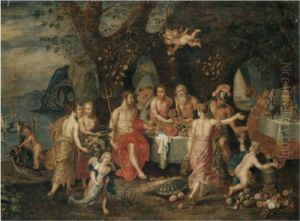 The Banquet Of Achelous by Hendrik van Balen