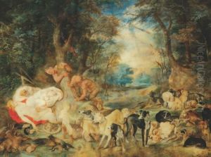 As The Goddess Is Resting by Hendrik van Balen