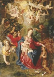 The Rest On The Flight Into Egypt by Hendrik van Balen