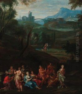 Apollo And The Muses On Mount Parnassus