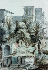 Vue De La Villa D'este by Jan Frans Van Bloemen (Orizzonte)