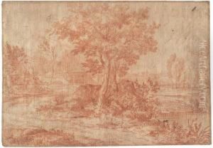 Flusslandschaft Mit Antikischen Gebauden Flusslandschaft Mit Antikischen Gebauden