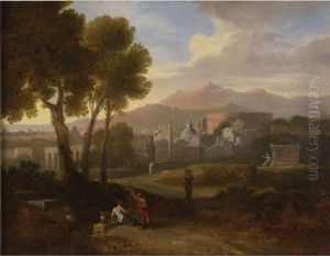 Outside The City Walls by Jan Frans Van Bloemen (Orizzonte)