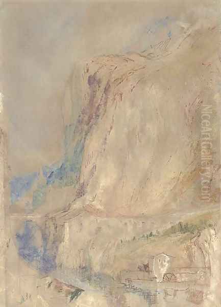 A watermill in an alpine valley - view 1