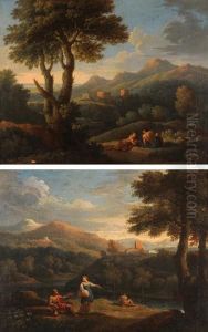 Paesaggio Laziale Con Figure Eruderi