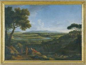A Panoramic View Of Rome Observed From Monte Mario by Jan Frans Van Bloemen (Orizzonte)