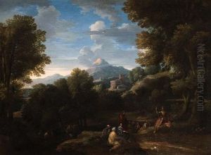 Paesaggio Con La Predica Del Battista