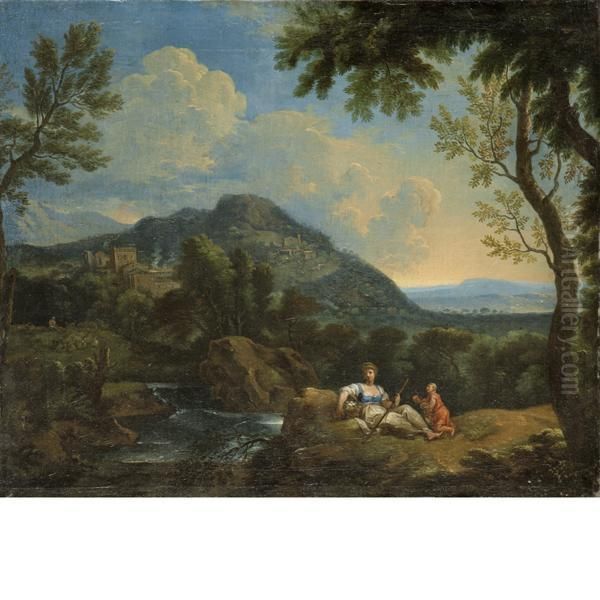 Paesaggio Con Una Contadinella - view 1