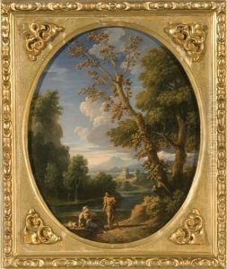 Paesaggio Classico Con Figure by Jan Frans Van Bloemen (Orizzonte)