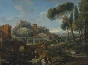 Landscape With The Arch Of Janus And San Giorgio Al Velabro