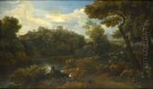 Bloemen by Jan Frans Van Bloemen (Orizzonte)