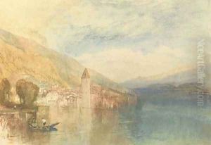 Oberhofen on Lake Thun, Switzerland by Joseph Mallord William Turner