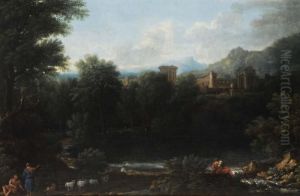 Campagna Romana Con Figure